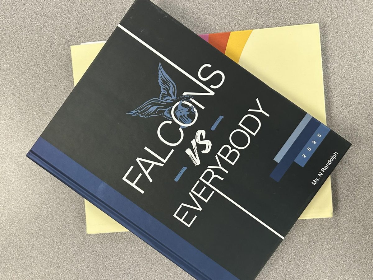 A picture of FHS yearbooks