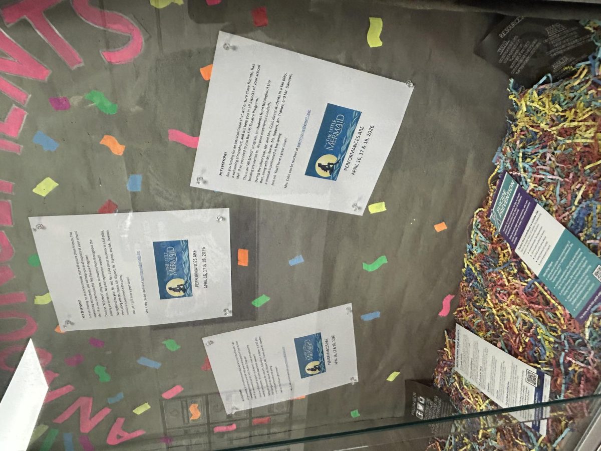 FHS's "The Little Mermaid"'s display case
