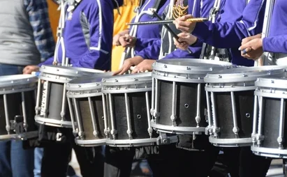 A stock image of a drum line