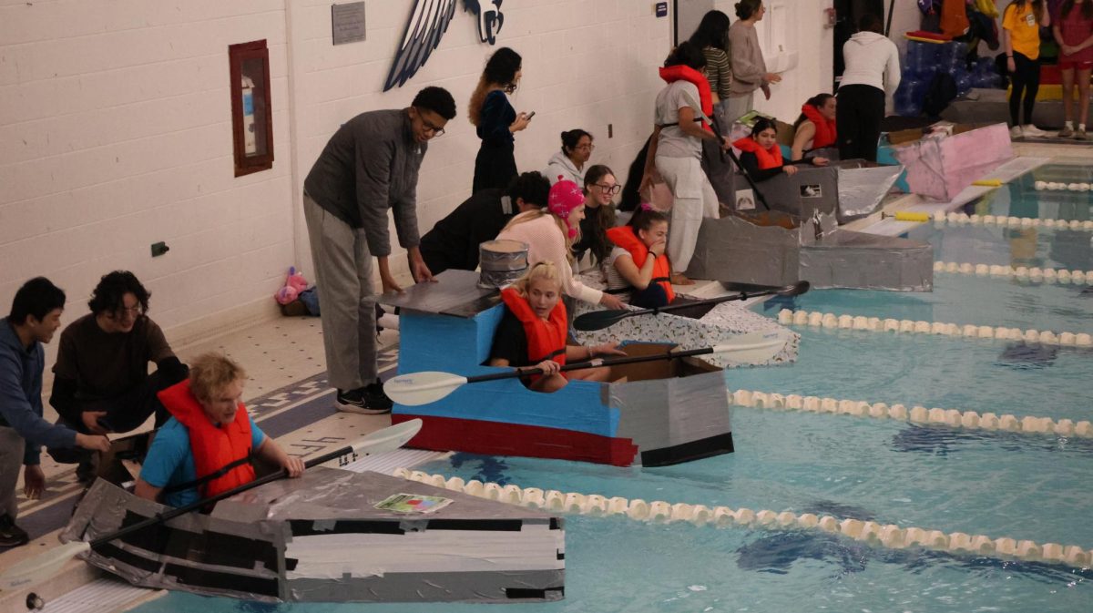 (GALLERY) FHS's cardboard boats embark on their maiden voyage