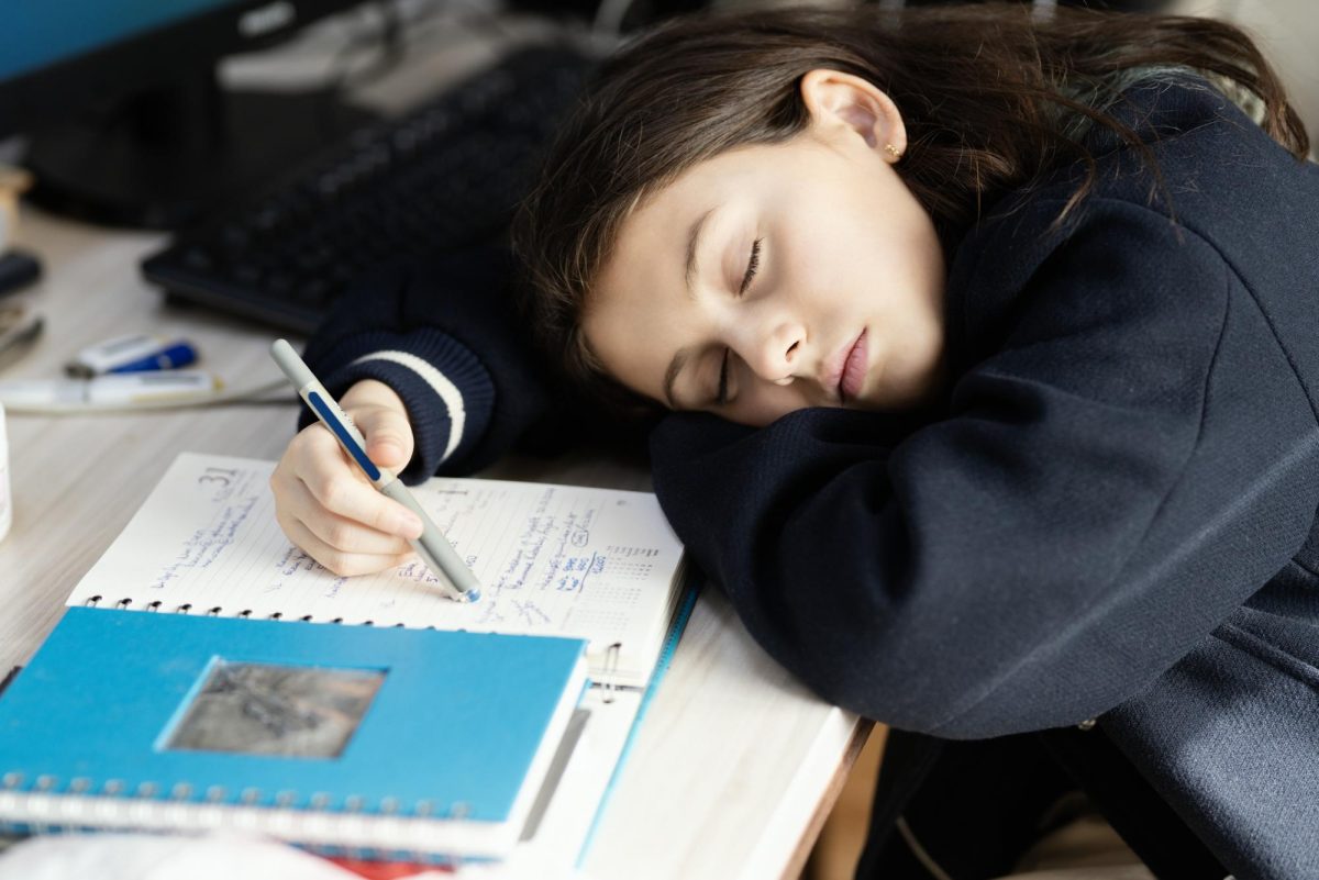 Tired student